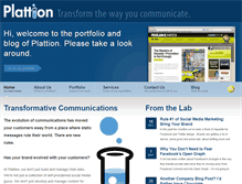 Tablet Screenshot of plattion.com